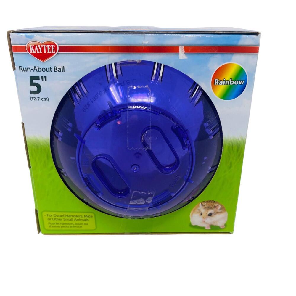 Kaytee Run-About Ball Purple 5 inch  Plastic Excercise Toy for Small Animals